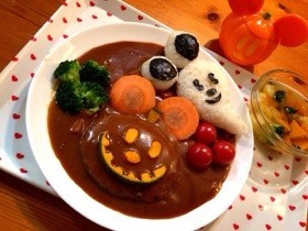 ハロウィンハンバーグカレー☻